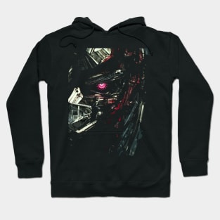 Abstract Roboter Head Hoodie